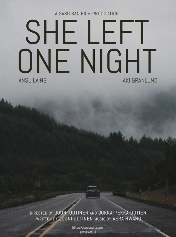She Left One Night Poster